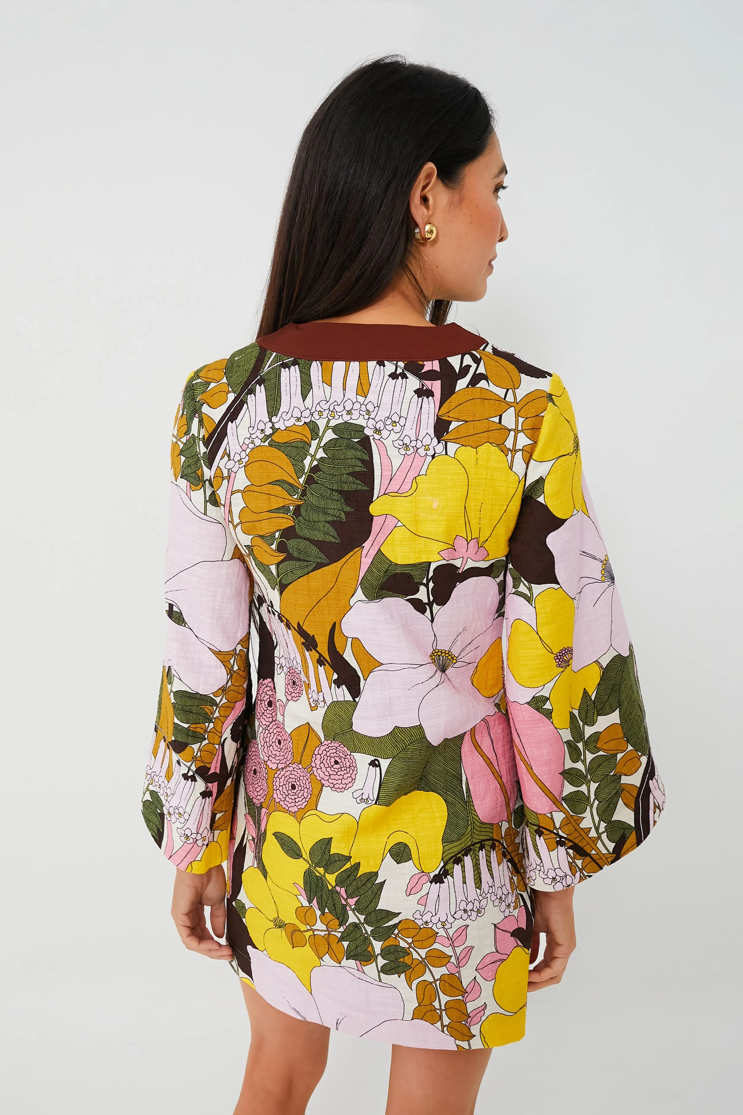 Big Flower Rose The Kaftan Mini