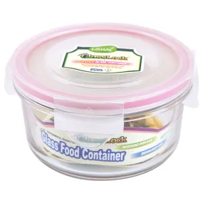 Glasslock Airtight Round Glass Storage Container (14 oz)