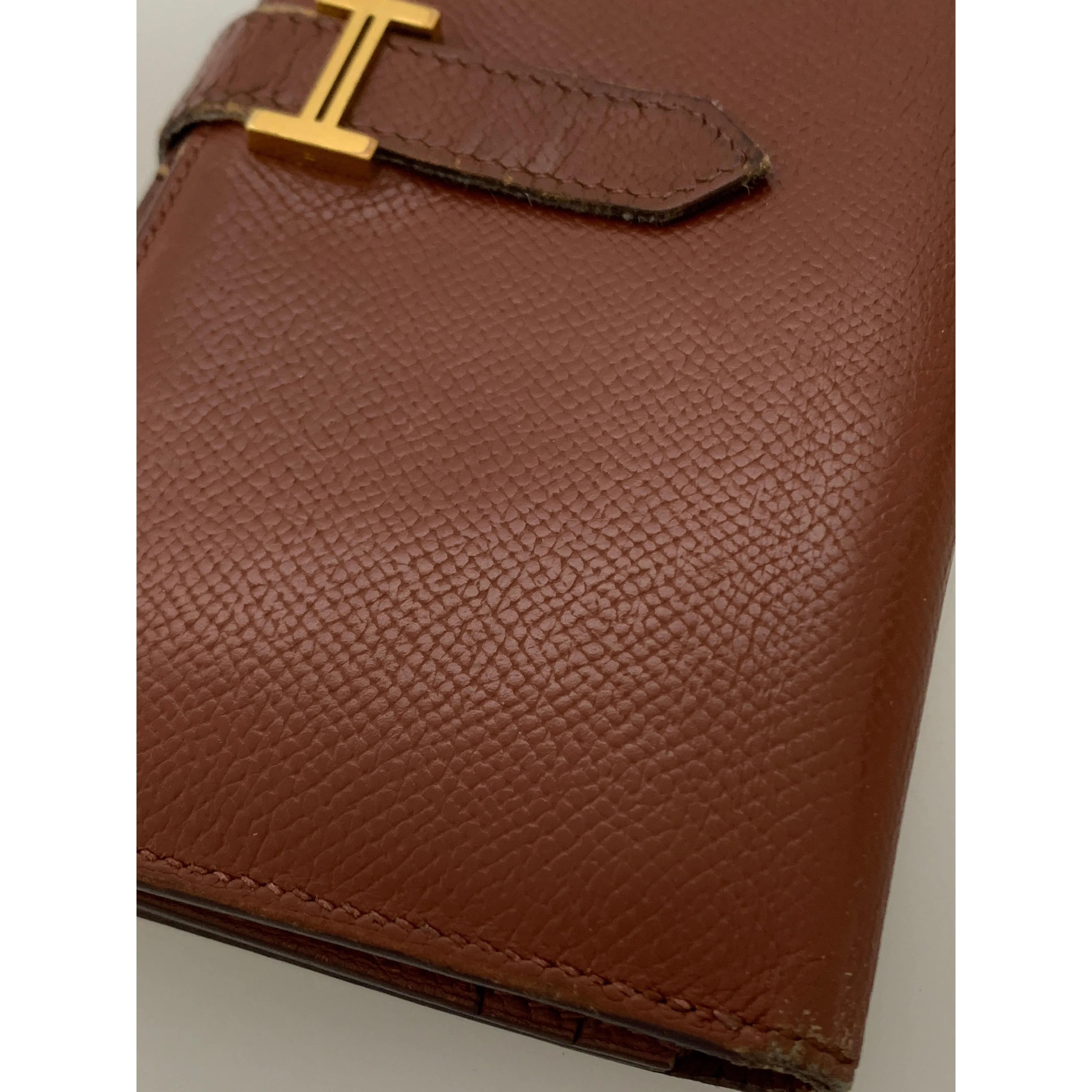 #HERMES/Long Wallet/BRW/Leather/Plain