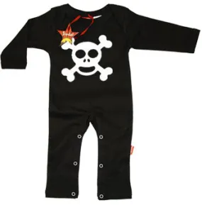 Jolly Roger Baby Playsuit - Skull and Crossbones Artwork