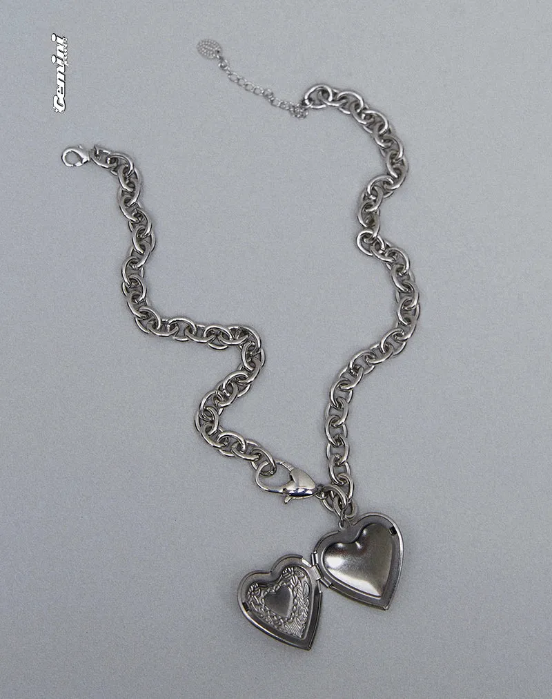 Jude Chunky Heart Necklace by Gemini Jewels