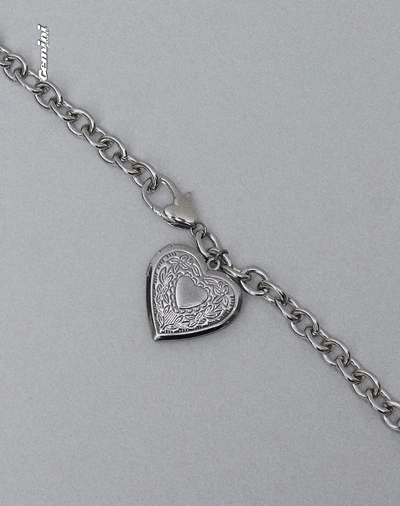 Jude Chunky Heart Necklace by Gemini Jewels