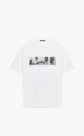 LA CITYSCAPE RELAXED WHITE T-SHIRT