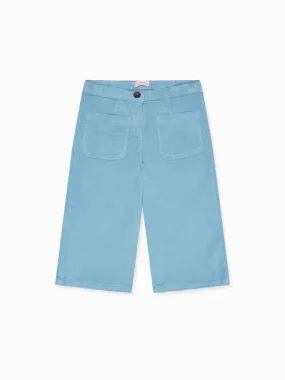 Light Blue Alma Girl Trousers