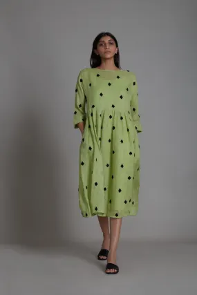 Mati Teen Patti Dress-Green