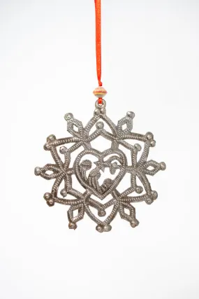 Snowflake Nativity Ornament