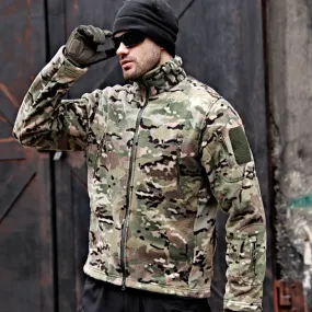 TAD Soft Shell Fleece Thicken Warm Men's Tactical Jacket