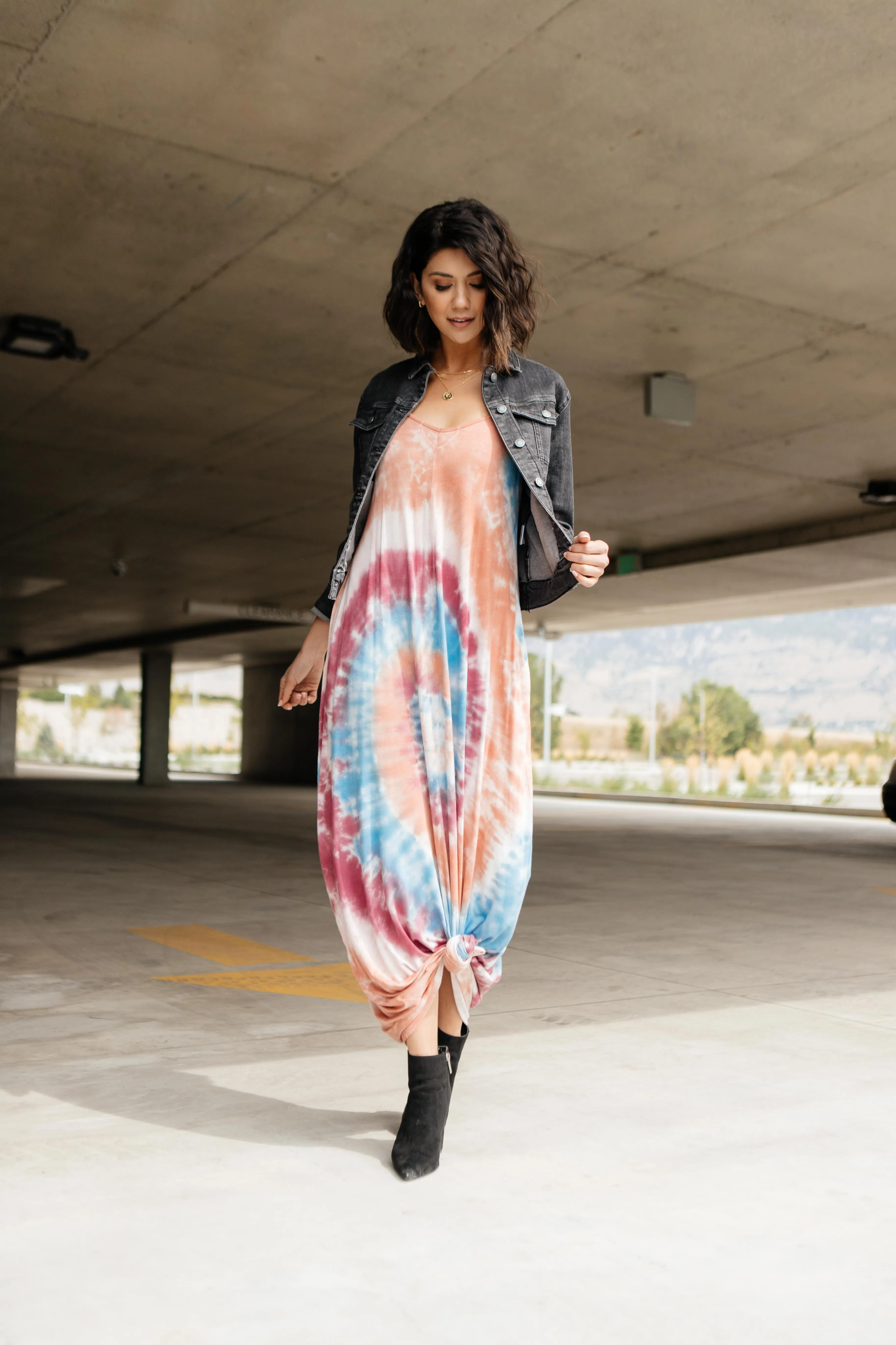 The Big Swirl Maxi Dress - On Hand