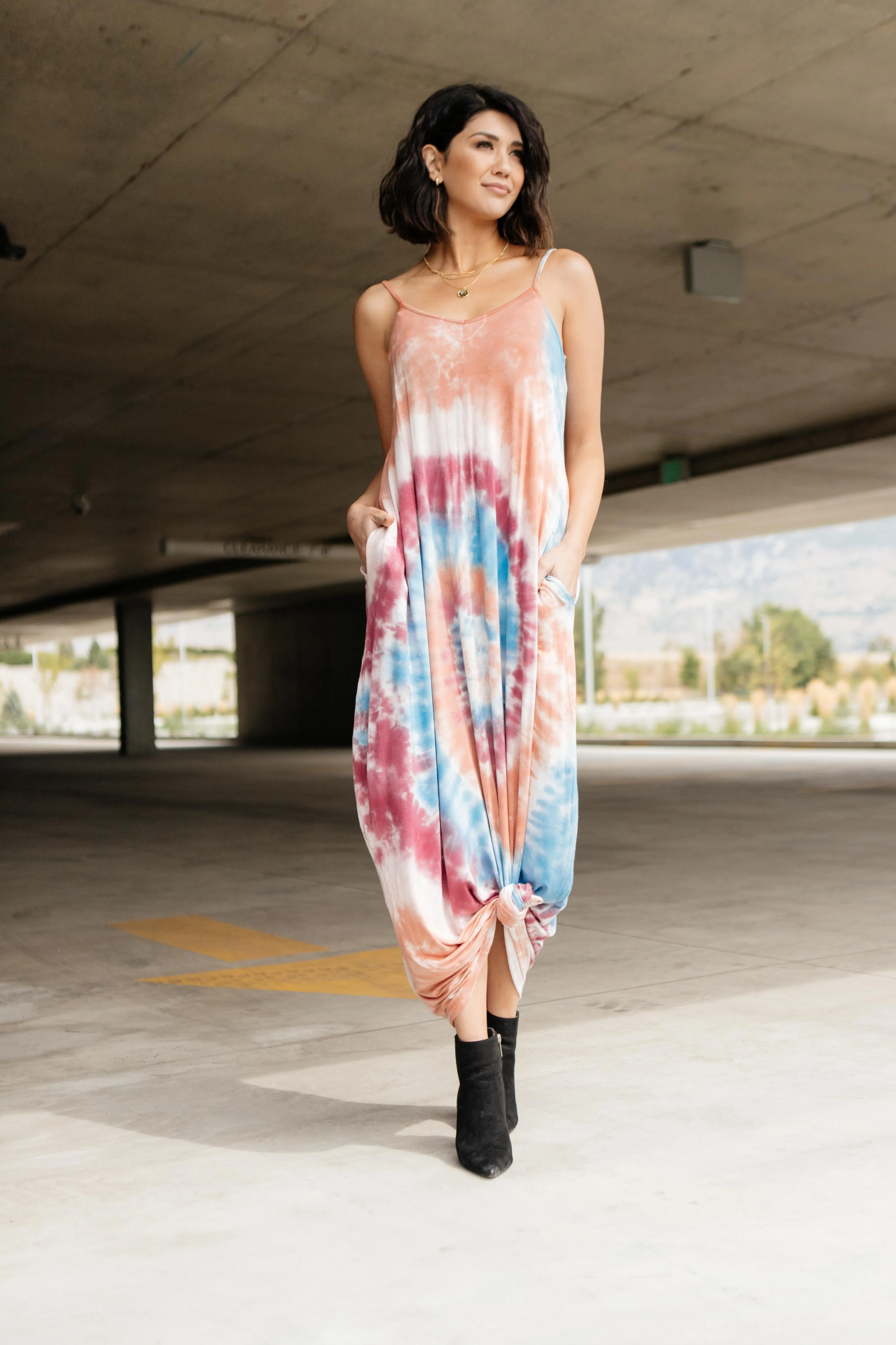 The Big Swirl Maxi Dress - On Hand