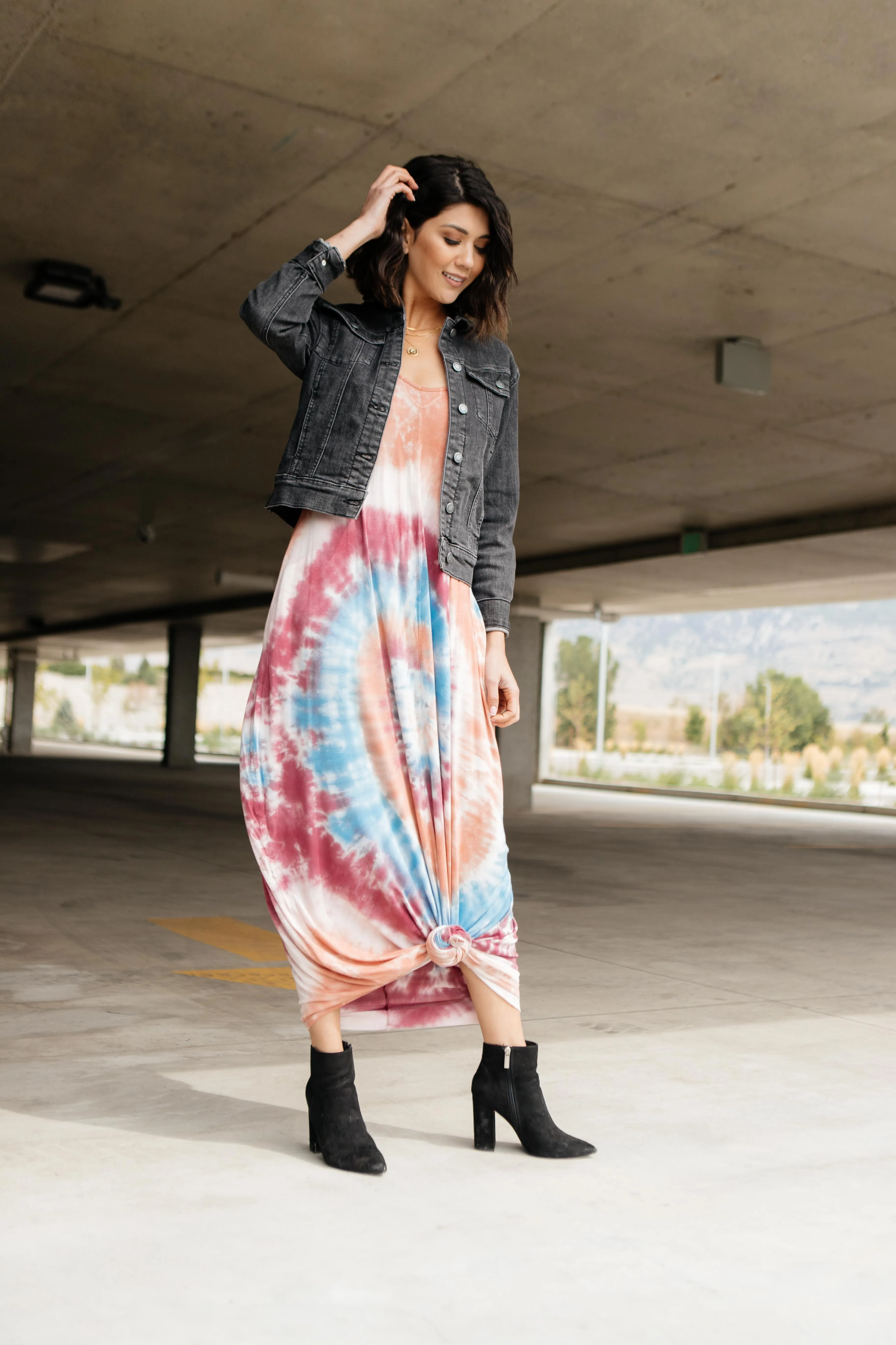 The Big Swirl Maxi Dress - On Hand